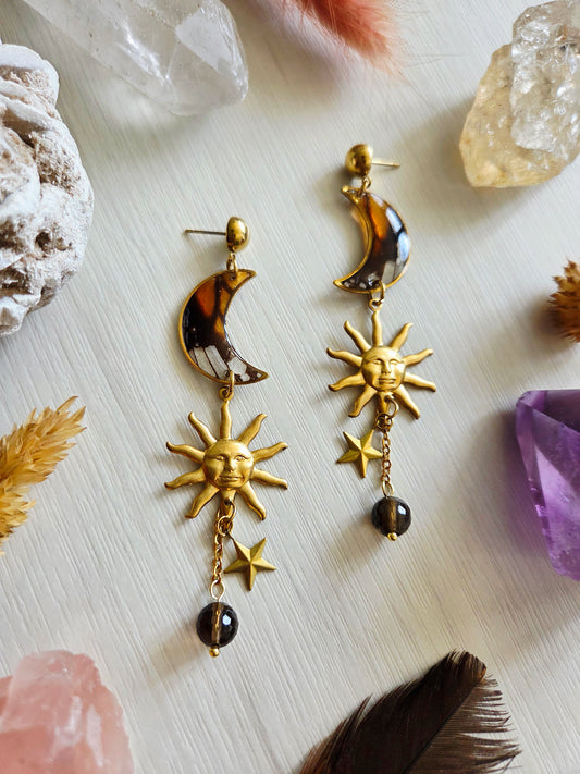 Celestial wings earrings.